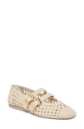 Dolce Vita Baylee Woven Mary Jane Flat in Creme Stella at Nordstrom, Size 8.5