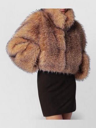 Rotate faux fur jacket