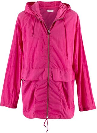 Tr&egrave;s Bien Pink Lightweight Windbreaker Jacket Size M