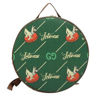 Gucci The Jetsons Web Sherry Line Roun Jetsons Web Sherry Line Pvc Green Pvc Backpack Bag (Pre-Owned)