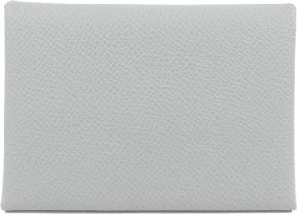 Herm&egrave;s Blue Epsom Leather Coin Purse/Coin Case (Pre-Owned)