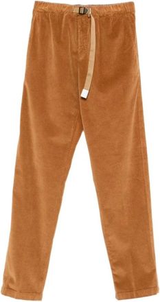White Sand Broeken, Heren, Bruin, M, Katoen, Beige Broek voor Mannen Aw 25