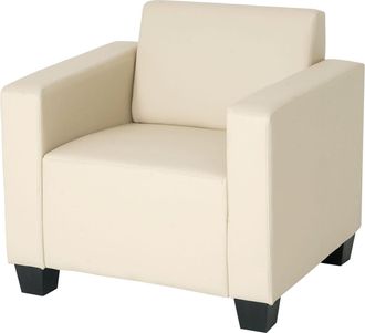 Hhg Hhg - Nunca Usado] Sill&oacute;n Lyon, Polipiel, Crema