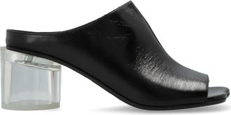 Maison Margiela Leren Muiltje met Hak - Dames - Muiltjes - Zwart - 36 EU - Katoen - Schoenen