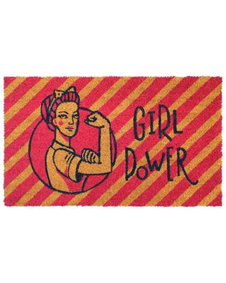 Masterweave Textile Girl Power Coir Doormat