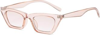 Generic Retro Small Frame Cat Eye Mens and For Womens Sunglasses (Color : G, Size : Medium)