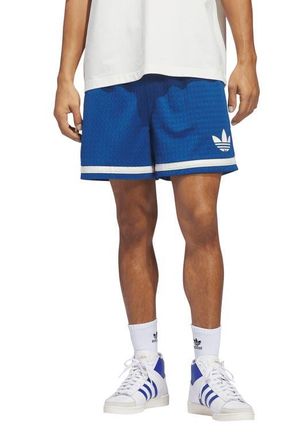 adidas Originals Mesh Basketball Shorts in Dark Marine/Ivory/ at Nordstrom, Size Xx-Large