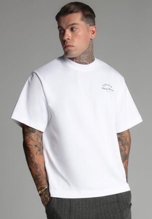 Siksilk Camiseta Logo Blanca Masculino XL