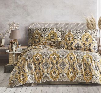 Blanc Avenue Juego de funda de edredón 200x200 cm+ 2 fa 65x65 cm satén de algodón