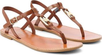 Tommy Hilfiger Platte leren teensandalen