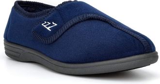 Generic Mens Touch Fastening Slippers Mens Slippers Mens Easy Fasten Slippers Mens Carpet Slippers Size 6 Slippers Size 13 Slippers Size 6 Boys Slippers Navy 