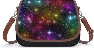 Generic Rainbow Glitter Fashion Womens Crossbody Bags Novelty Handbag Shoulder Bag Purse