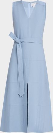 Tanya Taylor Reinella Belted A-Line Midi Dress