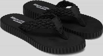 Marc O'Polo Zehentrenner in Flechtoptik Modell SANDY in Black, Gr&ouml;&szlig;e 36