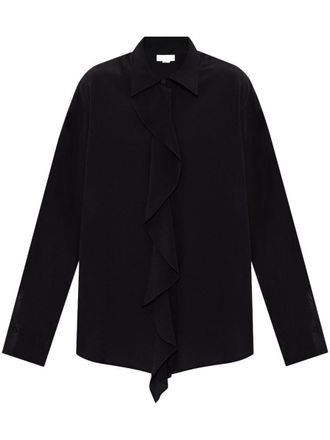 Victoria Beckham Asymmetric Ruffle Blouse Clothing
