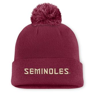 Nike Florida State Peak Nike Mens College Cuffed Beanie in Red | NC1669XFTN-V72