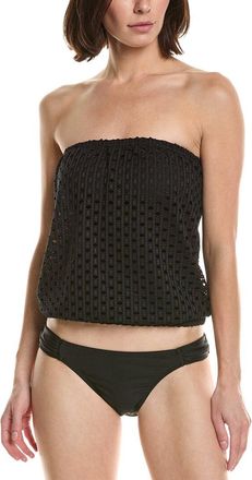 Carmen Marc Valvo Crochet Tankini Top