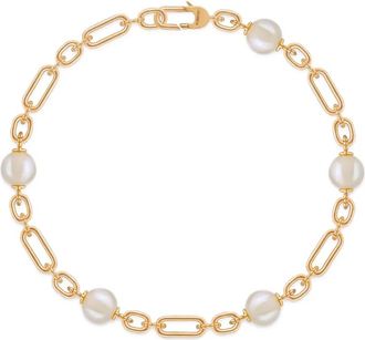 ROSEKEY Bracciale Lock Your Love in oro giallo 18kt con perle