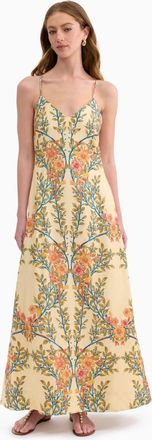 Rebecca Taylor Cleo Printed Dress in Buttercream Multi at Nordstrom, Size 12