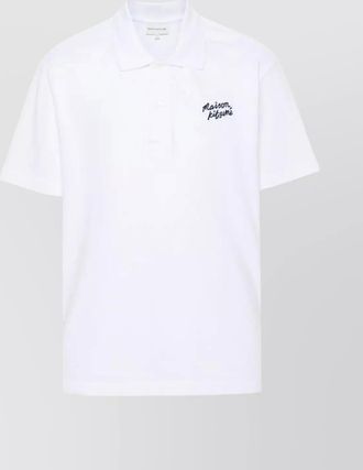 Maison Kitsuné handwriting comfort polo shirt