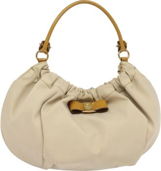 Ferragamo Vala Handbag Nylon Nylon Handbag (Pre-Owned)