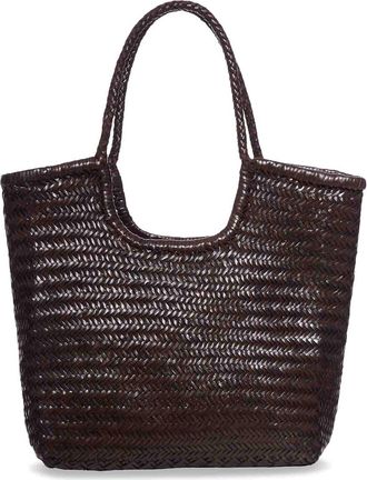 Dragon Diffusion Ns Diagonal Leather Tote Bag