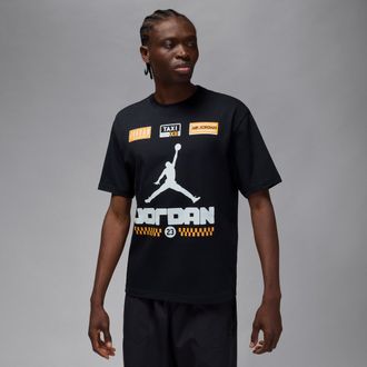 Nike Jordan Mens Jordan AJ12 Taxi T-Shirt in Black | IQ6958-010