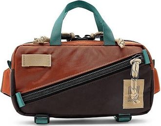 Topo Designs Mini Quick Pack Day Pack Bags Clay/Chocolate, Canvas/Nylon