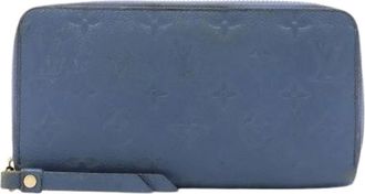 Louis Vuitton Portafoglio lungo Pre-owned Monogram Empreinte (bi-fold) - - Pre-owned - Donna - Blu - ONE SIZE