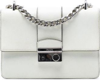 Prada Pre-owned Prada Small Saffiano Sound Lock Chain Crossbody Ladies 8S9OTUIQJ0BP7RB0