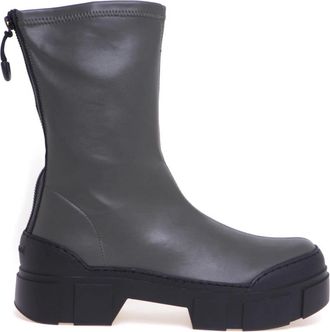 Vic Mati&eacute; Schoenen, Dames, Grijs, 36 EU, Leer, Lace-up Boots