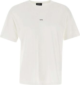 A.P.C. T-shirt - Heren - T-shirts - Wit - XS - Katoen - Tops