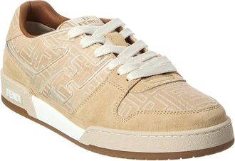 Fendi Fendi Suede-Trim Sneaker