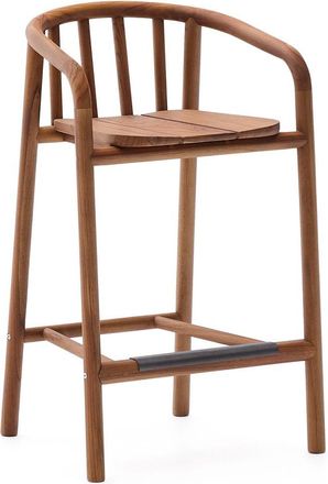 K Home Premium In-/Outdoor Barstuhl Turqueto mit Armlehnen, aus massivem Teakholz