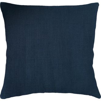Anaya with Love So Soft Linen Pillow with Down Insert in Navy Blue at Nordstrom, Size 2Ft 0In X 2Ft 0In