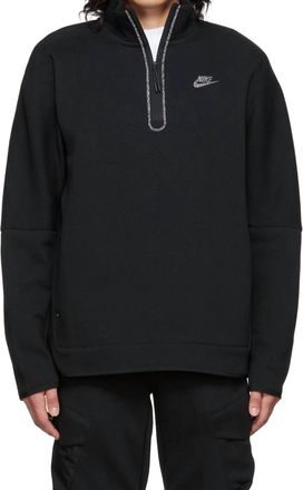 Nike Men Sportswear Half-Zip Sweatshirt Activewear In Black