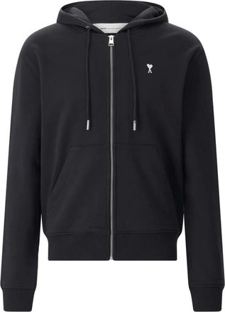 Ami Felpa con zip - - Sweatshirts & Hoodies - Uomo - Nero - 2XL