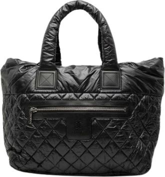 Chanel Pre-owned Tote Bags, female, Black, Size: ONE SIZE Pre-owned Coco Cocoon Tote