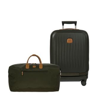 Bric's 2 Piece Set - Taormina Front Pocket 21 Carry-On Spinner & X-Travel 22 Deluxe Duffle in Olive at Nordstrom