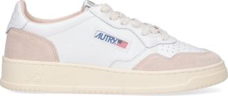 Autry White Medalist Leather Low Sneakers