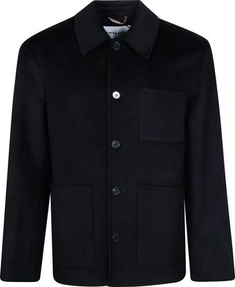 Amaranto Black Boxy Casual Jacket