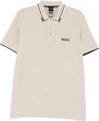 HUGO BOSS Paddy Pro Polo - Heren - Polos - Beige - L - Katoen - Tops
