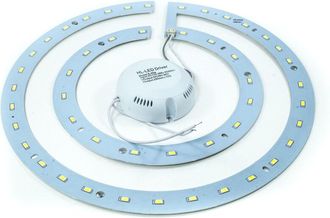 Trade Shop Trade Shop - Kit De Conversi&oacute;n De Panel De Anillo Led Smd L&aacute;mpara De Techo De Doble Anillo Luz De Ne&oacute;n - -36 Vatios