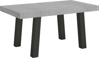 Itamoby Mesa extensible 90x160/264 cm efecto madera gris cemento, hierro