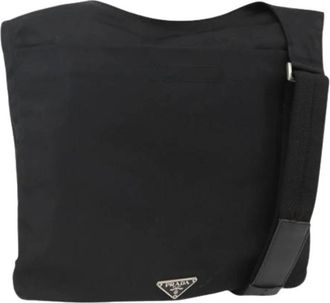 Prada Pre-owned Cross Body Bags, female, Black, Size: ONE SIZE Pre-owned Vintage Shoulder Bag