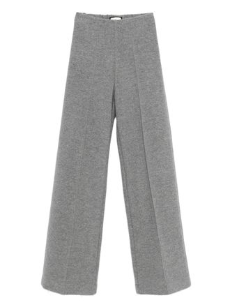 Bruno Manetti wool trousers - women - Wool - 44 - Grey