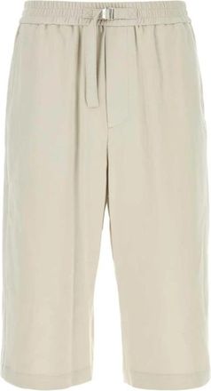 Ami Belted Cropped Broeken - Heren - Vrijetijds broeken - Wit - L - Broeken
