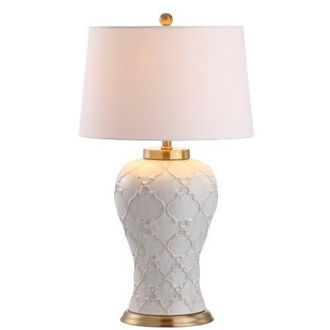 Jonathan Y Designs Arthur 29 Ceramic LED Table Lamp, Cream at Nordstrom