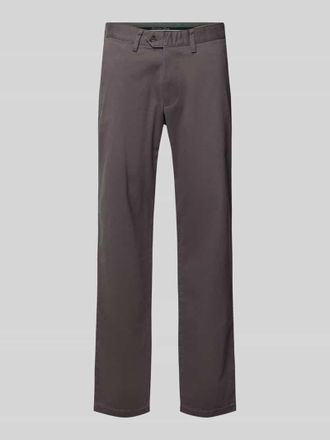 Christian Berg Chino mit französischen Eingrifftaschen in Anthrazit, Größe 102