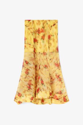 Ganni Skirt in Printed Shibori Organza - Size 8/10 Aurora